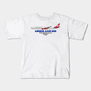 Airbus A340-600 - Virgin Atlantic Airways "Old Colours" Kids T-Shirt